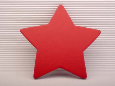 红色的多彩星号照片