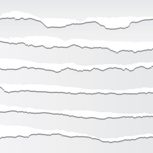 撕碎的纸片在矢量格式。可以通过一次单击更改颜色