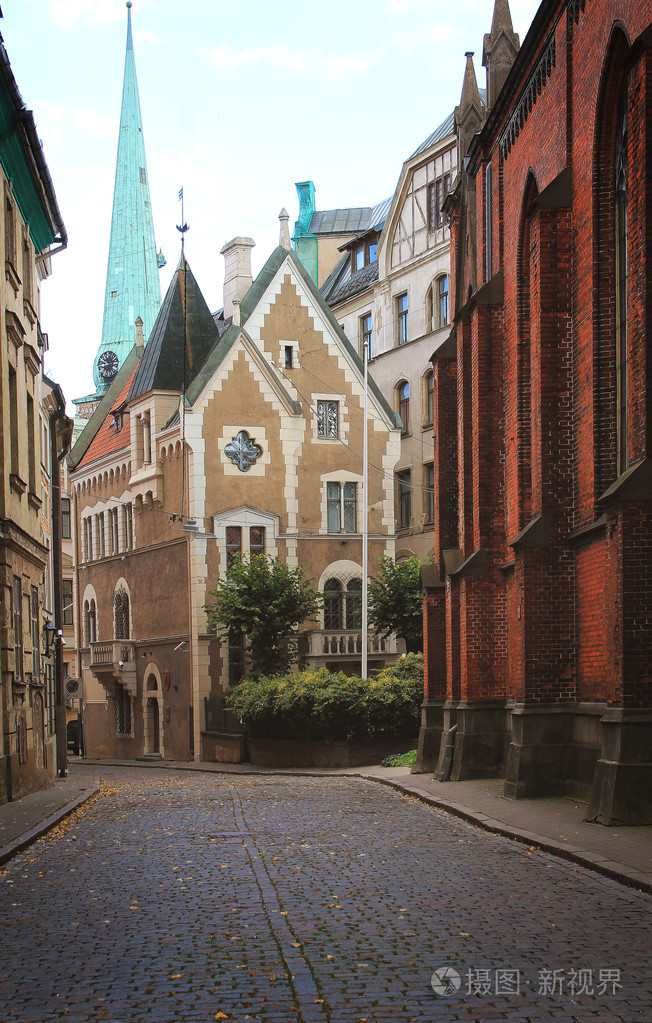 一座古老的欧洲城市的街道