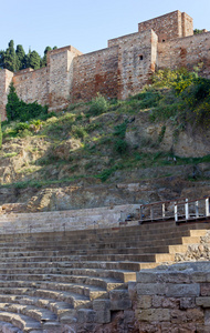 阿尔卡萨瓦堡垒和古罗马大剧院在马拉加
