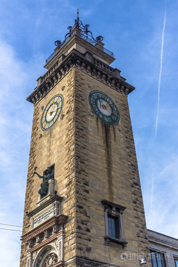 古钟塔在意大利欧洲旧石器和贝尔