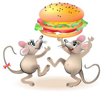 两只老鼠图片