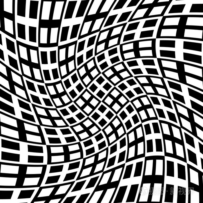 棋盘格花纹旋转方块