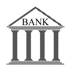 银行在白色的招牌