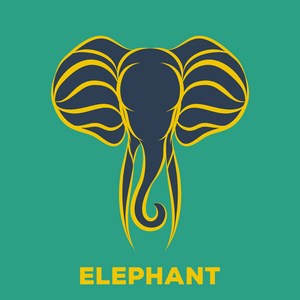 大象的标志矢量图片