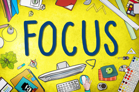 放大镜聚光具有焦点的图形模板照片