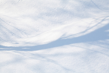 冰雪覆盖的土地特写冬季的一天