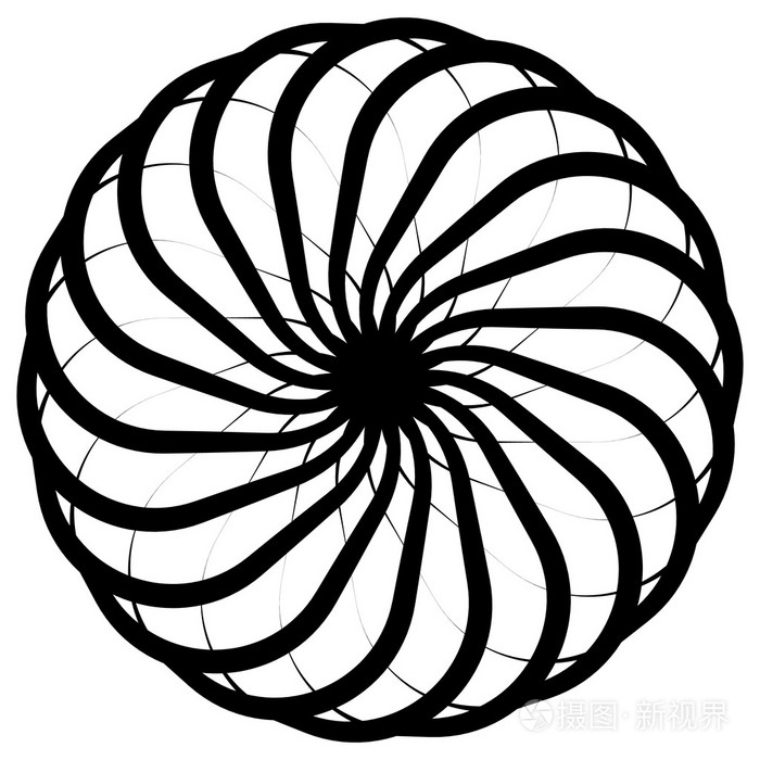 抽象的圆形,螺旋插画-正版商用图片1li53t-摄图新视界