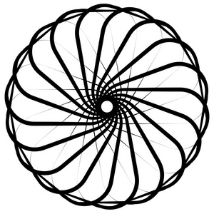 抽象的圆形，螺旋