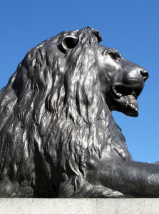 Nelsons 列的狮子雕塑