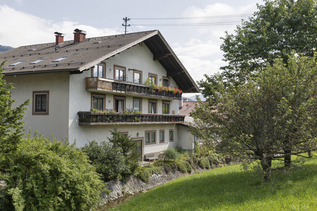 在奥地利的典型高山建筑