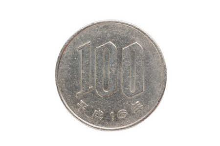 100 日元日本钱币
