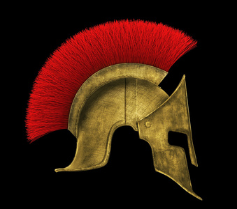 古代的程式化希腊斯巴达头盔图片