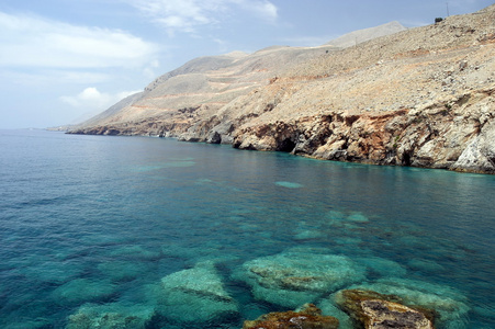 费拉Sfakia。希腊。克里特岛