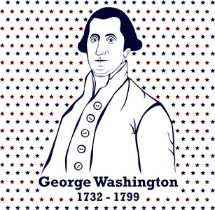 剪影乔治华盛顿照片