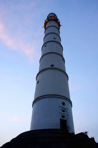 歌唱家塔 Dharahara 在加德满都之前 earthquake,Nepal,Asia.It 是公认的世界文化遗产建筑之一