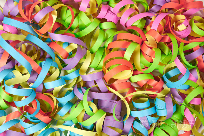 彩色的纸色带