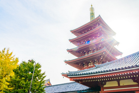 美丽的建筑，在浅草寺