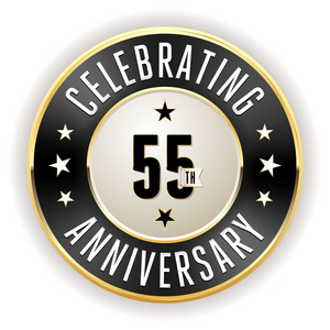 黑 55 周年纪念徽章