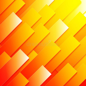 抽象红橙黄纸矩形