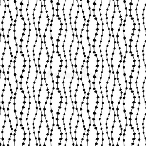 黑白点线简约画图片