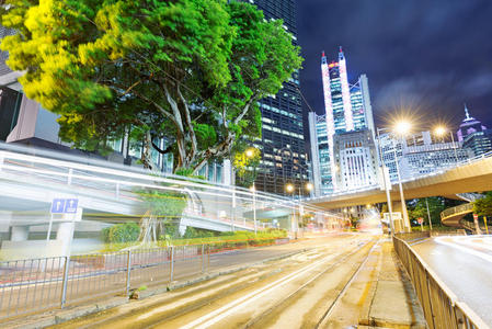 香港夜间交通