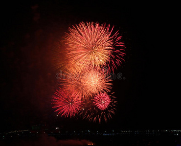 红色烟花烟花图片