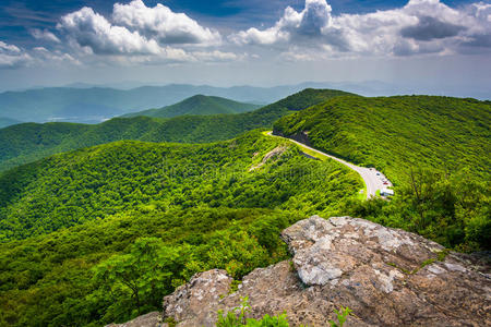 蓝岭公园路和阿巴拉契亚山脉