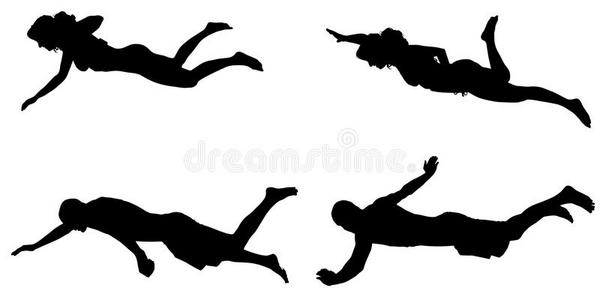 游泳剪影图片-游泳剪影素材-游泳剪影插画-摄图新视界