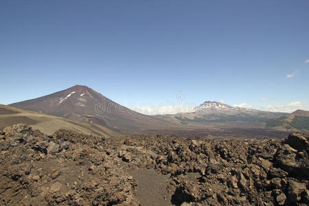 智利火山全景