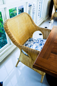 家具编织竹椅