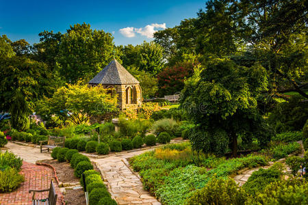 华盛顿国家大教堂主教花园景观