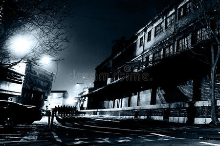 长街黑暗图片