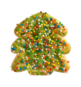 绿色圣诞树饼干