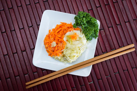 发酵胡萝卜白菜照片