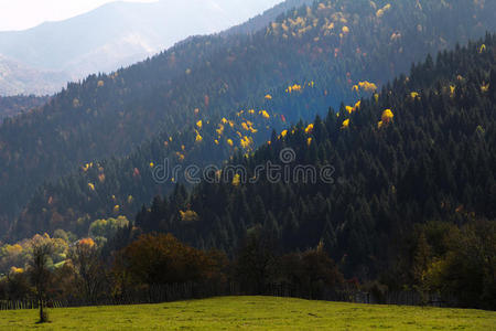 山村秋色绚丽