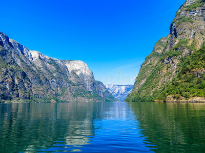 旅游和旅游。挪威的山脉和峡湾。