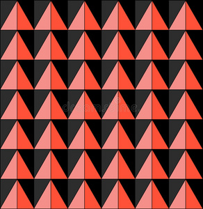 背景为红色三角形。光栅。