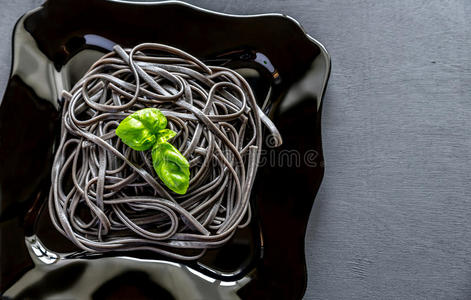 小麦胚芽黑墨鱼意大利面