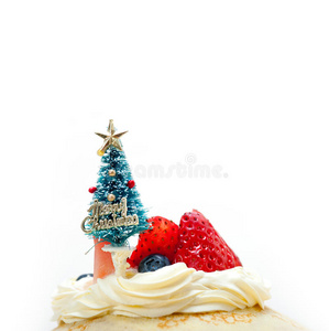 圣诞树薄饼蛋糕