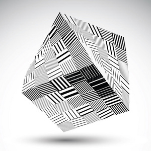 方形eps8条纹对比对象。平面设计中的对称矩形物体。黑白模板模型。