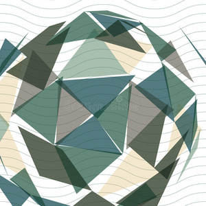 现代科技风格的建筑,抽象的空间背景与几何图形叠加.