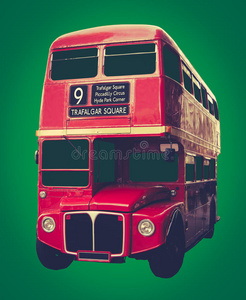 标志性的红色伦敦巴士