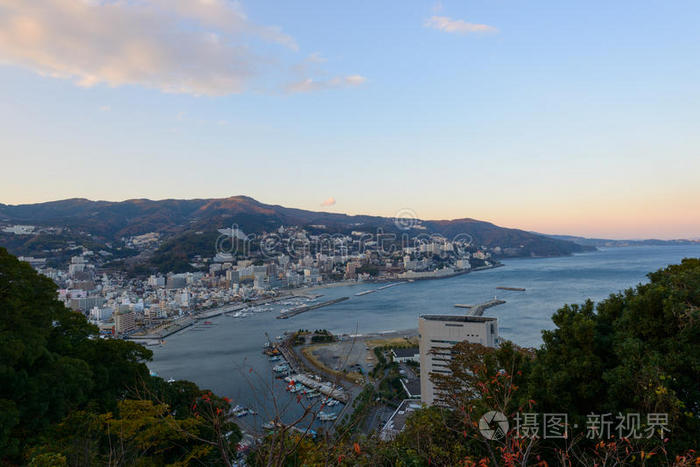 日本静冈市的田美市景观