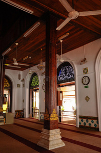 马六甲假面腾喀拉清真寺内部