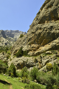 吉尔吉斯斯坦加卢延峡谷的山脉