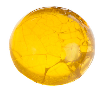 微距珠重挫黄火蛋白石天然矿物宝石照片