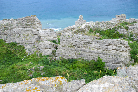 Seashore.Tarhankut,Dzhangul。克里米亚半岛