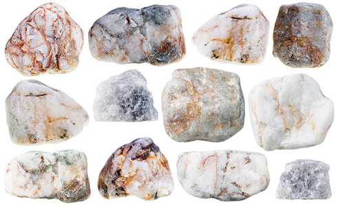各种大理石天然矿物石和岩石