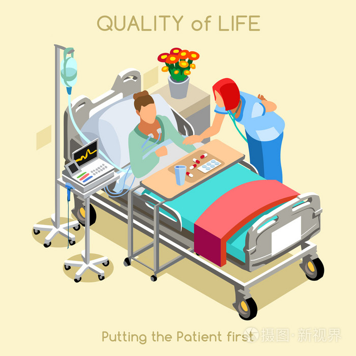 病人就诊02人插画-正版商用图片1lr6cu-摄图新视界